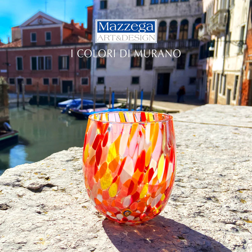 Bicchiere da acqua in Vetro “I Colori di Murano” Colombina