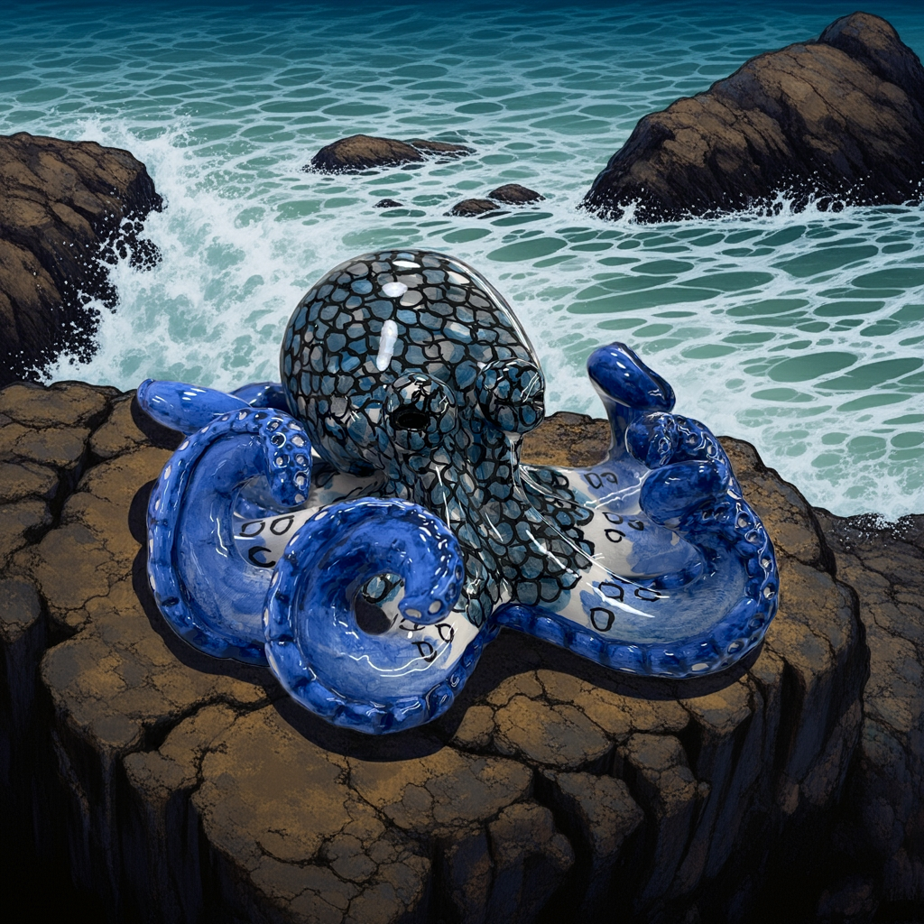 Polpo in ceramica - Misura XS