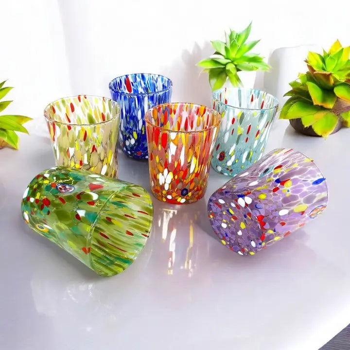 Bicchiere goto in vetro "I colori di Murano" Colombina