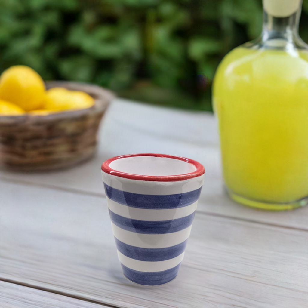 Bicchiere shot in ceramica sorrentina