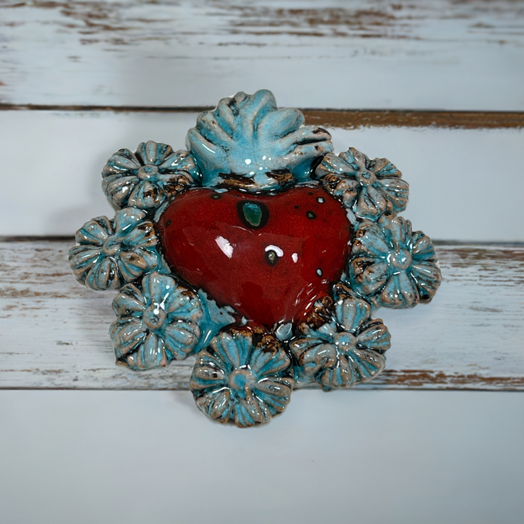 Cuore (ex voto) in ceramica - Misura 1