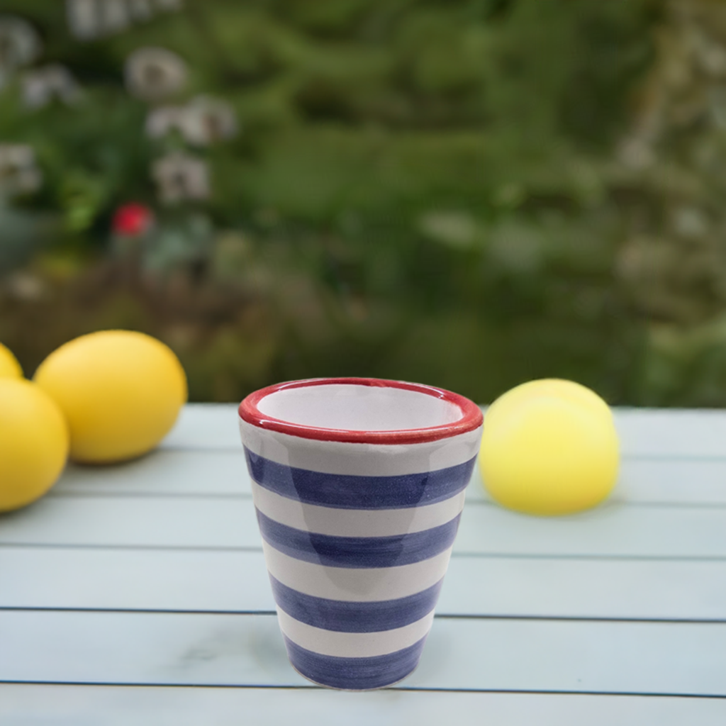 Bicchiere shot in ceramica sorrentina