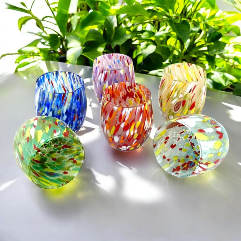 Bicchiere da acqua in Vetro “I Colori di Murano” Colombina